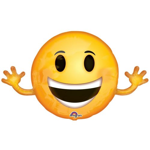 Ballon Emoji hélium New fête Emoticone Smiley - guizmax