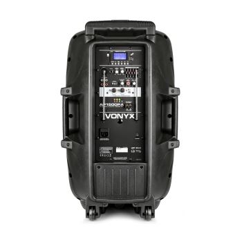 60€95 sur Vonyx AP1500PA Sono portable sur batterie - Enceinte 15 -  Bluetooth/ USB/ SD/ AUX - 3 micros - 800W, Public Address, Top Prix