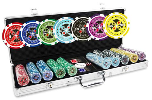Malette Poker 500 Jetons Pokeo Ultimate Set De 500 Jetons De