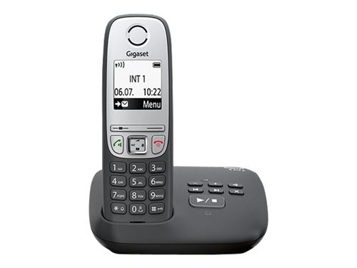 Gigaset A415A - Snoerloze telefoon - antwoordsysteem met nummerherkenning - DECTGAP - 3-weg geschikt voor oproepen - zwart