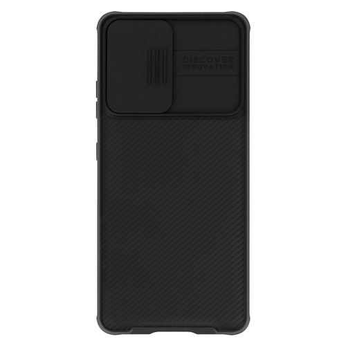 Coque pour Samsung S21 Plus Cache Caméra Finition Striée CamShield Pro Nillkin Noir