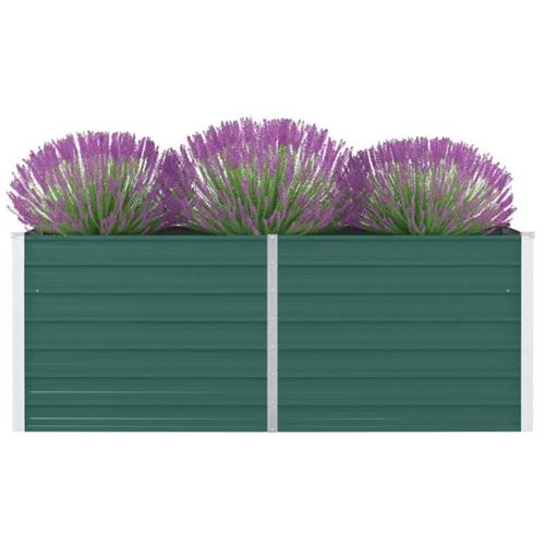 Vidaxl Vert Jardinière 160 X 80 X 45 Cm Acier Galvanisé - Image 1