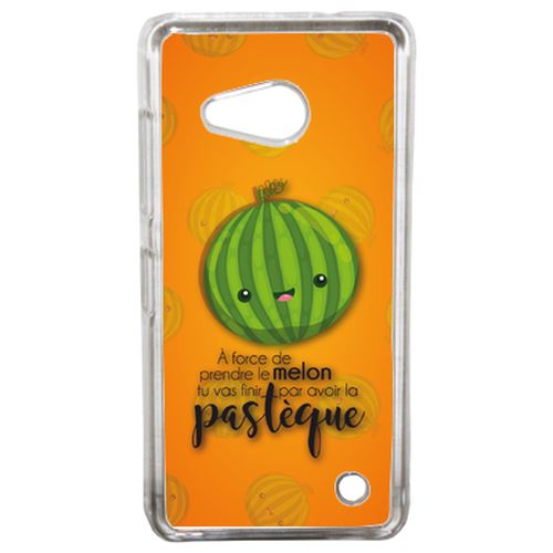Coque Force De Prendre Le Melon Tu Vas Finir Par Avoir La Pastque Fond Orange Compatible Lumia 550 Transparent
