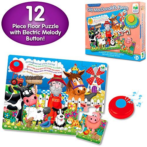 The Learning Journey My First Sing Along Puzzle - Old MacDonalds Farm - 12 Piece Floor Puzzle with Electric Melody Button