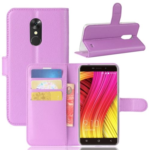 Blackview A10 Housse Etui Cuir PU Texture Litchi Noir ALS51227