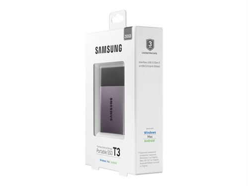 Renewed 500GB USB 3.1 External SSD MU-PT500B/AM Samsung T3 Portable SSD 