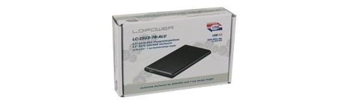 LC Power LC-25U3-7B-ALU - Boitier externe - 2.5 - SATA 6Gb/s - USB 3.0 - noir