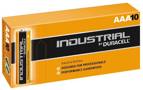 Duracell Batteries AAA Industrial 1.5V noir / marron 10 pièces