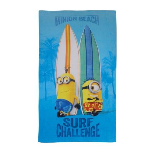 LES MINIONS SURF Drap de plage Coton 70x120cm