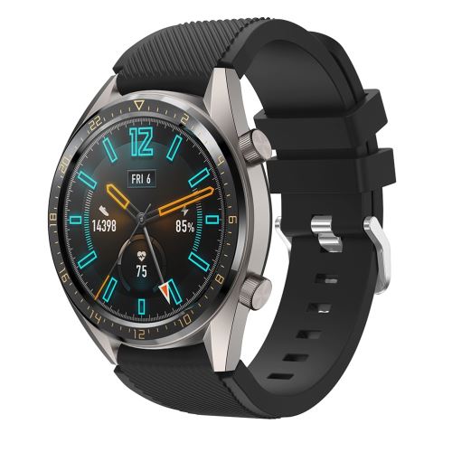 Générique Noir Bracelet En Silicone Pour Votre Huawei Watch Gt - Image 1