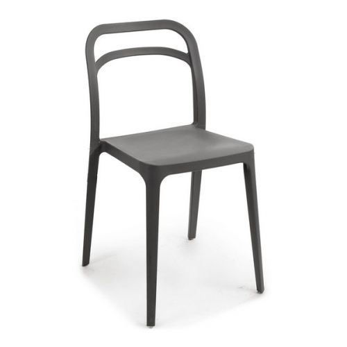 Chaise de Salle à Manger Gift Decor Gris Plastique (51 x 83 x 46 cm)