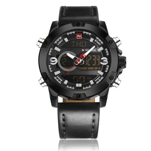 Quartz Sport Noir+Noir Montre Homme
