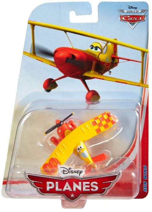 Disney planes : avion sun wing - avion jaune et rouge - n°bdb87 - cars