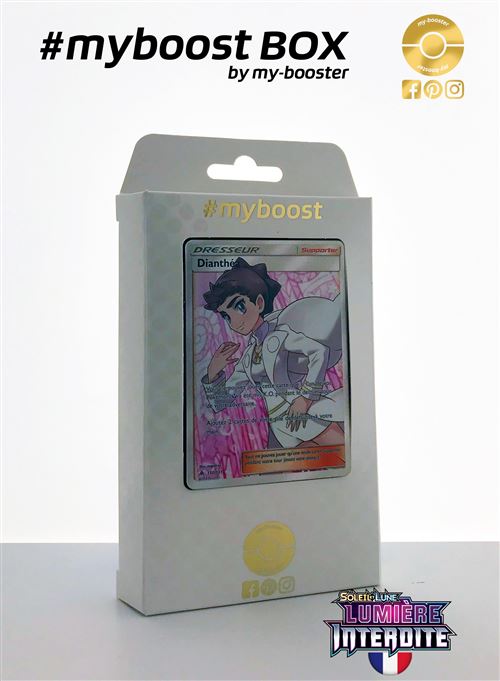 Coffret #myboost Dresseur DIANTHEA 130/131 - Soleil et Lune 6 Lumiere Interdite - 10 cartes Pokemon francaises