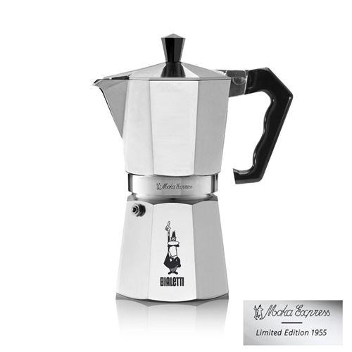 Bialetti 4663 Cafetière Espresso 6 Tasses, Aluminium, Argent, 30 x 20 x 15 cm