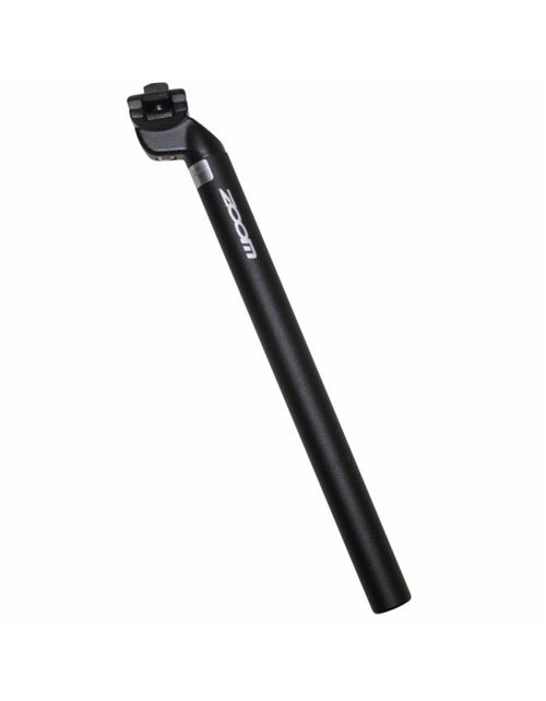 Tige de selle vtt zoom alu noir diam. 27.2 l350mm (serie speciale visserie inox)