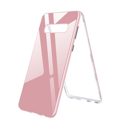 Coque pour Galaxy S10 Plus Samsung intégrale 360 avec film anti-rayures aimanté- Rose [Evetane®]