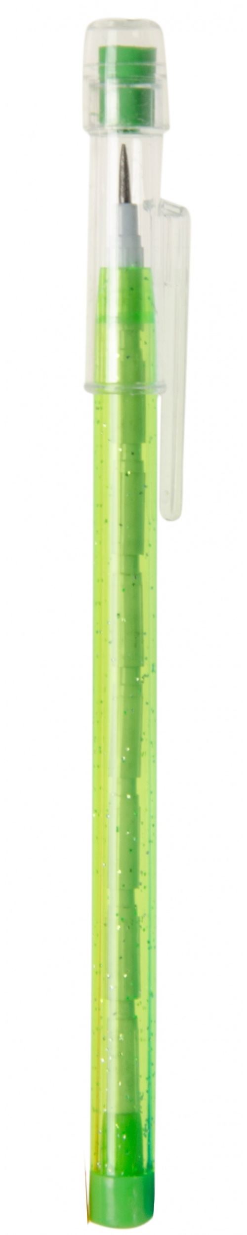 LG-Imports crayon paillettes vert 14 cm