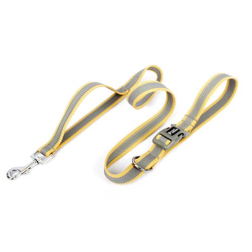 Meilleurs prix pour Laisses TUFFHOUND pour chien - Jaune&Gris (Taille: L)