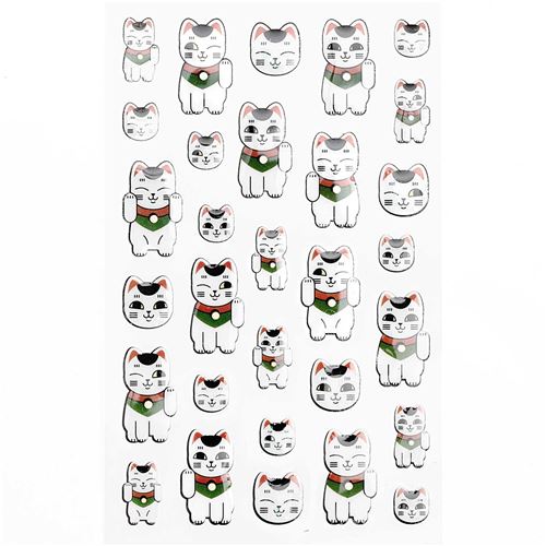 Stickers gel Rico Design - Maneki neko - 30 pcs