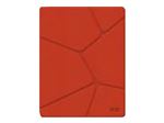 ORA ITO - Étui à rabat pour tablette - polycarbonate, Kvadrat Field 662 - rouge - Organic - pour Apple iPad Air