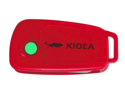 Kidea gomme à effacer dans son support 6,5 cm rouge