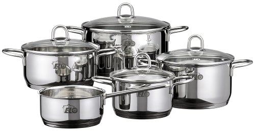 Elo set de cuisson 5 pièces en acier inoxydable 18 10 rubis