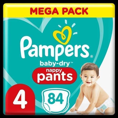 Pampers Baby-Dry Pants Couches-Culottes Taille 4, 84 Culottes