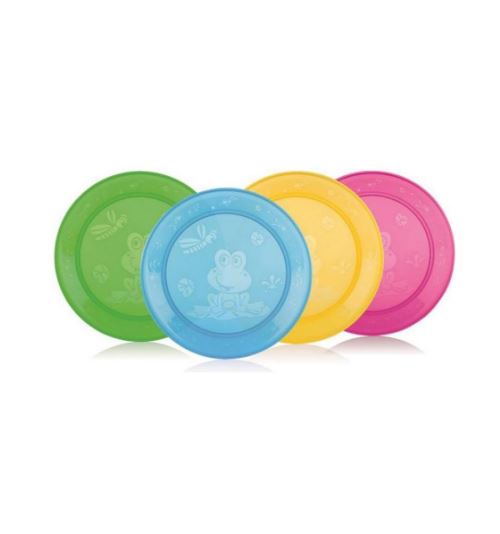 NUBY-Set 4 assiettes en polypropylene