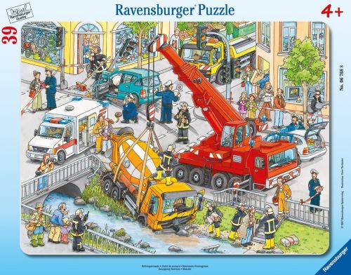Ravensburger - Puzzle 39 pièces - Puzzle cadre - Unité de secours