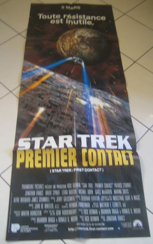 Star trek premier contact AFFICHE CINEMA ORIGINALE