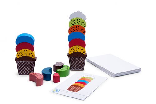 BS Toys Créations de glaces multicolores 47 x 11,4 x 47 cm 55 pièces