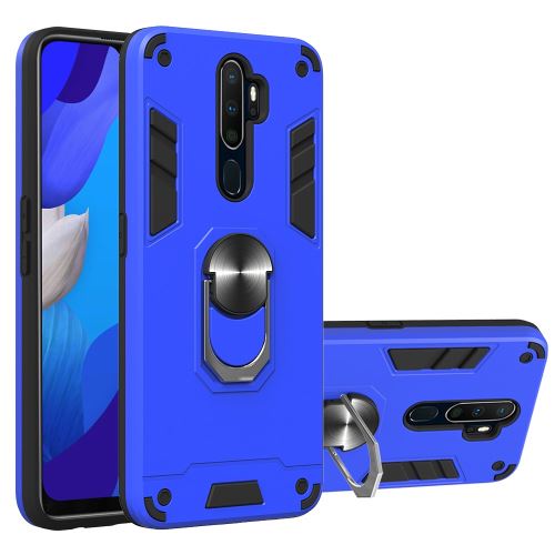 Coque en TPU hybride 2 en 1 amovible avec béquille bleu clair pour votre OPPO A9 (2020)/A5 (2020)/A11/A11x