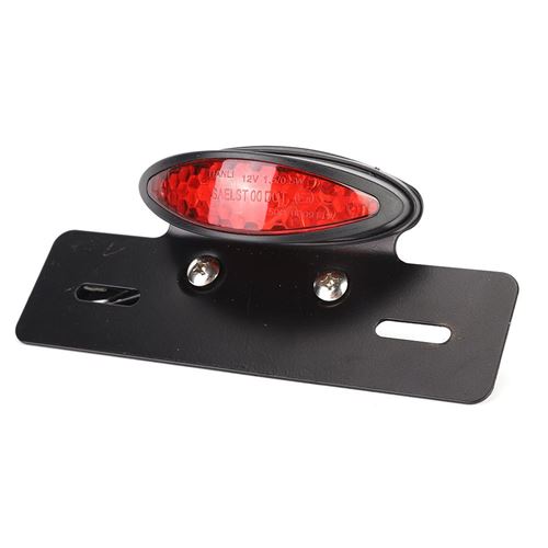 Feu Arrière LED, Eclairage de Plaque d'Immatriculation de Moto 12V Lampe de  Frein Mini LED