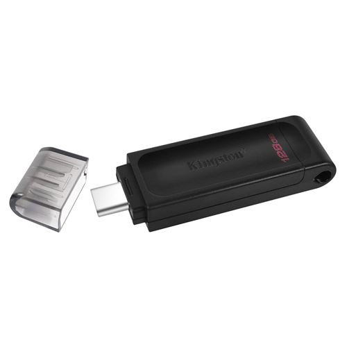 Kingston clé USB 128Go DataTraveler 70 DT70/1128GB Clés USB-C Noir