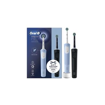 Oral-B Vitality Pro Duo Adulte Brosse à dents rotative oscillante Noir, Bleu, Blanc - 1