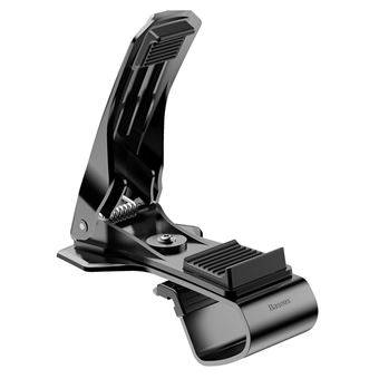 support de voiture baseus mouth pince tableau de bord noir (sudz-01) - 1