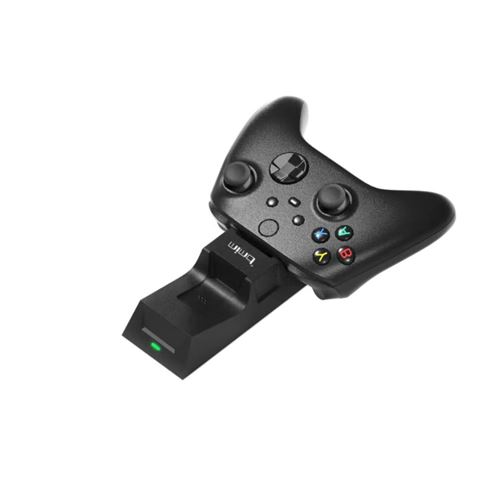 STRA&SZLIG;E GAME Pack Station de Charge Duo Xbox One + 4 Sticks Analogiques de Remplacement &ndash; Compatible Xbox One / One S / One X / Elite / Series X et S &ndash; Support de Charge Rapide + Joysticks de Rechange