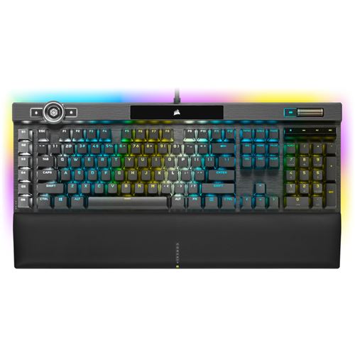 Clavier Gaming Corsair K100 RGB CH-912A01A-DE Avec Fil USB QWERTZ Noir