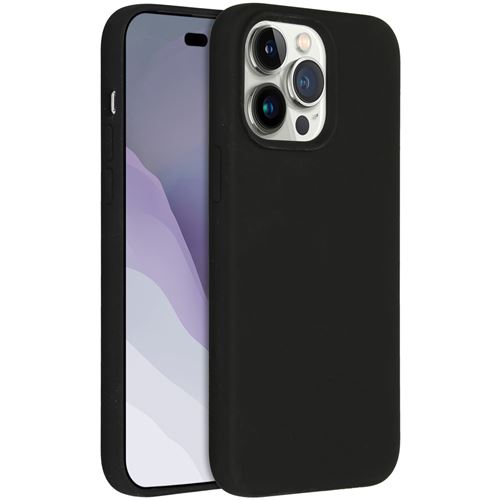 Coque pour iPhone 14 Pro Max en silicone Noir ACCEZZ®
