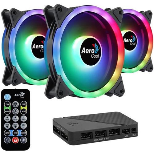 AeroCool - Kit Ventilateur PC Duo 12 Pro - 120 mm - Système de Refroidissement - Image 6