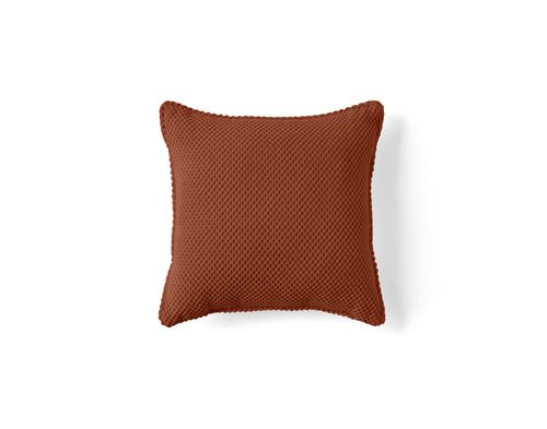 Non Communiqué Terracotta Topaze - Coussin - Velours Texturé - 40X40 Cm