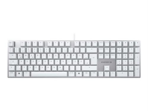 CHERRY KC 200 MX - Clavier - USB - QWERTZ - Allemand - commutateur : CHERRY MX2A Brown - blanc - emballage sans plastique