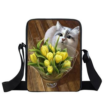 Sacs A Bandouliere Chat Mignon Un Compartiment Multicolore 23x17x6cm 7 Sac A Dos Bandoulliere A La Fnac