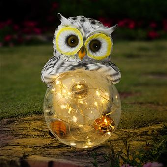 LAMPE SOLAIRE HIBOU Figurine De Hibou Facile à Utiliser Pour Piscine EUR  41,48 - PicClick FR