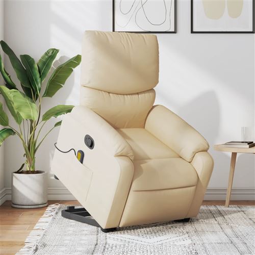 Non Communiqué Crème Vidaxl Fauteuil De Massage, Relaxation Tissu