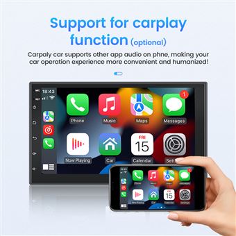 Autoradio Gearelec 6.2'' avec CarPlay Android Auto MP5 Lecteur Support écran  Mirroring - Autoradio - Achat & prix