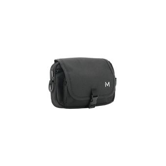 Sacoche de Guidon Vélo, Contenance 2 Litres, Matière Déperlante, Sacoche avec Bandoulière Amovible, Sac Avant de Vélo, Multiples Compartiments, Élément Réfléchissant Noir MOBILIS - 1