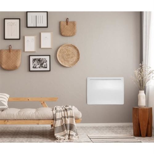 Radiateur &eacute;lectrique fi e a inertie seche c&eacute;ramique 1000W Rubis Design galb&eacute; 