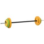 13€ sur Hop-Sport 2en1 Set d'haltères en fonte modulable 2 haltères 1 barre  longue 30mm 2x10 kg - Poids musculation - Achat & prix